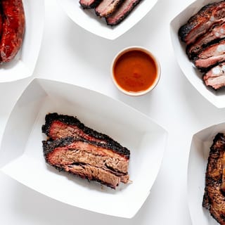 1/2 Rib & 1/2 Brisket